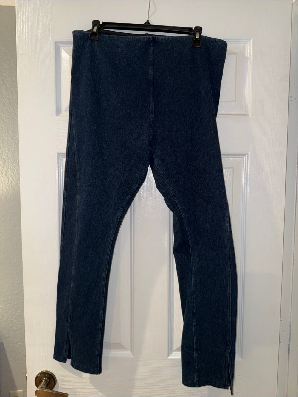Lysse denim Dark Blue Pull-On Jeggings with Ankle Slits